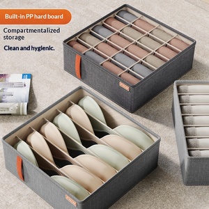Modern Cationic Wardrobe Drawer-style Rectangular Mesh Underwear <strong>Bra</strong> Storage <strong>Organizer</strong> Foldable <strong>Stackable</strong> Compartments Clothing - Product Image 3