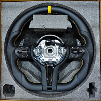 Volant sport M avec fond plat et marque jaune sur le dessus pour BMW Série 3 E90 E91 E92 E93 X5 E70 E71 X6 E72 E84 E89 E88