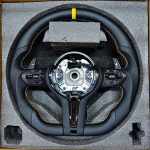 <span class=keywords><strong>Volante</strong></span> Deportivo <span class=keywords><strong>M</strong></span> con Parte Superior Amarilla y Base Plana para <span class=keywords><strong>BMW</strong></span> <span class=keywords><strong>Serie</strong></span> <span class=keywords><strong>3</strong></span> E90 E91 E92 E93 X5 E70 E71 X6 E72 E84 E89 E88 - Product Image 3