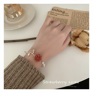 Vendita calda di tendenza gotico di moda perla cuore braccialetti a farfalla per donne e ragazze gioielli all'ingrosso - Product Image 1