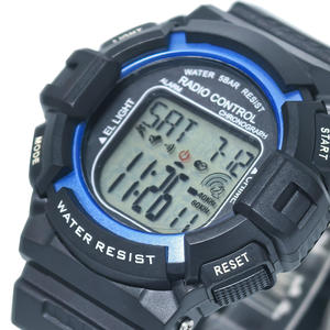 <span class=keywords><strong>Montre</strong></span> Atomic pour femmes-Synchronisation multibande Style décontracté avec rétro-éclairage <span class=keywords><strong>Montre</strong></span> numérique radiocommandée - Product Image 5