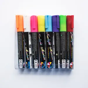 8 colori lavagna luminosa penna plumones tiza liquido gesso sublimazione dry erase marker set