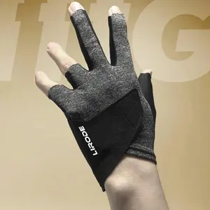 Guantes de accesorios de Snooker ganadores de clase mundial OEM ODM Guantes de Taco de billar ultrafinos y sedosos para puente de mano izquierda/derecha