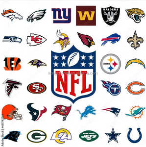 قلادات بشعارات فرق دوري كرة القدم الأمريكية (NFL) بالجملة، 32 فريقًا، قلادات هيب هوب ثلاثية الأبعاد من الفوم EVA، مجوهرات عصرية - Product Image 4