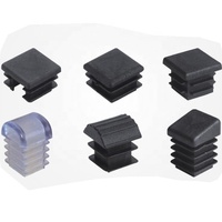 Rond carré rectangle pieds de meubles escrime tube chaise insert en plastique embout en acier inoxydable embout de tuyau