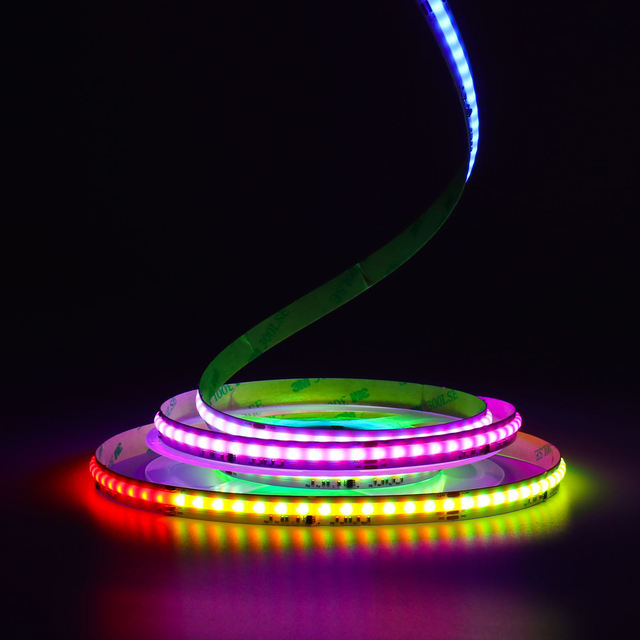 RGBIC COB LED Strip Light 12mm Pixel Addressable DC24V RGB RGBW Flexible Smart Remote Control IP68