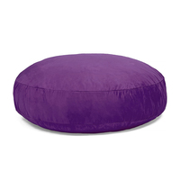Offre Spéciale vente en gros de sac de haricots en mousse de velours, énorme housse de sac de haricots en vrac de forme ronde, Pouf de salon