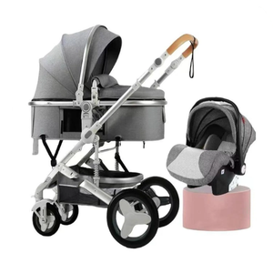 <span class=keywords><strong>Landau</strong></span> <span class=keywords><strong>rouge</strong></span> de luxe pour bébé 3 en 1 Système de voyage adapté de la naissance à 3 ans Poussette pour enfants avec tube de cadre en alliage d'aluminium - Product Image 5