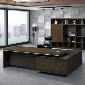 Thiết kế hiện đại PVC cạnh dải mdflam bảng Dòng operative nội thất văn phòng bàn + Bàn cà phê - Product Image 4