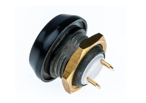 Interruttore a pulsante micro 59-112, apertura 13,65 mm, installazione a pannello, funzionamento istantaneo, cerchio rosso, unipolare a contatto singolo - Product Image 2