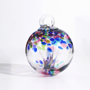 Bola de cristal Náutica para decoración del hogar, suministros de soplado de vidrio de Arte de <span class=keywords><strong>Murano</strong></span> de colores con adornos encantadores para cúpula de Navidad