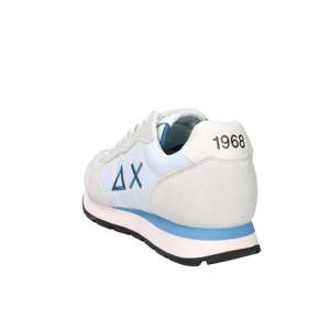 Baskets Sun68 Uomo Z36101 Beige Blanc Bleu clair Talon de 3 cm Chaussures de marche - Product Image 6