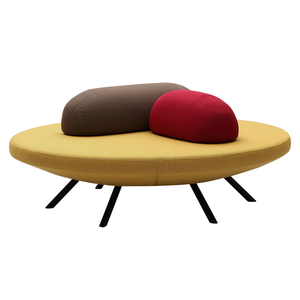 Hotel lobby furniture hot sale modern hotel luxury lobby velvet modular hall sofa set - Product Image 2