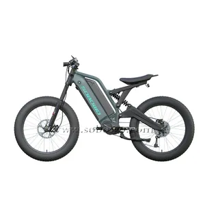 SOBOWO Adult Electric Bike High-End Quality 48V 12.8AH Dual Lithium Battery Electric Bicycle
