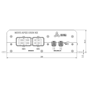 70/100TOPs INT8 PC AI Orin NX Computación Industrial Embebida 8GB/16GB Compatible con Sincronización de 8 Cámaras GMSL2 Control de Visión Robótica LiDAR - Product Image 3