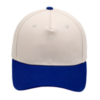 Gorra de béisbol con logotipo bordado 3D de dos tonos, gorra con marco de 5 paneles personalizada, fabricante de algodón, gorras deportivas para correr, gorra de béisbol para hombre