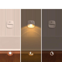 Veilleuse intelligente à LED Cuisine Chambre à coucher Escalier Applique Détecteur de mouvement Lumière d'armoire