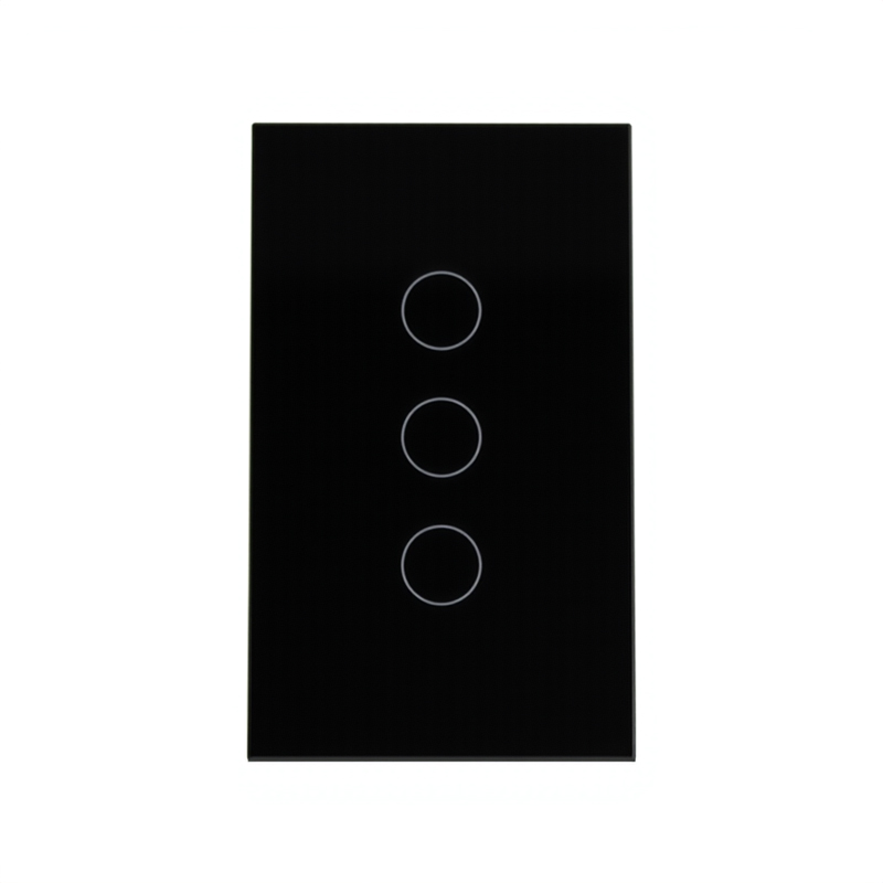 WiFi 3-Gang Negro