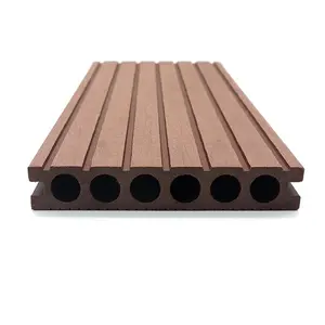 Bảng nhựa gỗ WPC decking sàn ngoài trời bên ngoài sân vườn hiên rỗng decking ngoài trời không thấm nước sàn sàn bao gồm