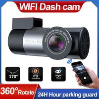Caméra embarquée WIFI FULL HD 1080P Super Mini pour voiture, DVR sans fil, vision nocturne, capteur G, enregistreur de conduite avec voix multilingue