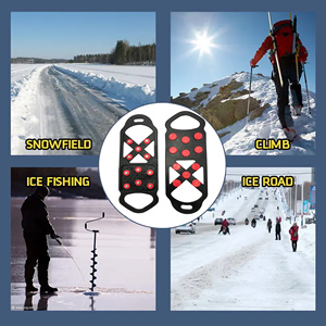 Crampons de marche sécurisés pour la glace en TPE, plusieurs tailles, vente en gros directe usine - Product Image 5