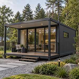 Casa Contenedor Moderna con Terraza, Exterior de Madera y Puertas Grandes de Vidrio, Forma Rectangular para Uso Residencial - Product Image 5