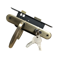 Serrure de Porte Antivol 101, Verrou de Jante Extérieur pour Porte en Bois, Cylindre en Laiton, Serrure de Jante Afrique