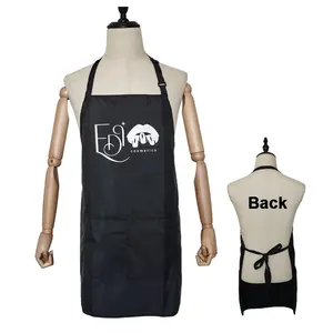 Wholesale Waterproof Salon Barber Cape Aprons Hair Styling Polyester Custom Logo Haircut Hairdresser Apron