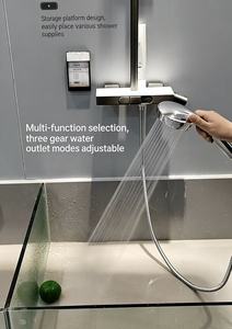 Kit de Ducha de Mano de Plástico ABS Premium con Desviador, Acabado Cromado, Diseño Moderno, Múltiples Configuraciones, Triple Rociado, Fácil Instalación en Baño - Product Image 2