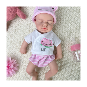 Muñeca Reborn de silicona realista de 12 pulgadas, piel de tacto suave, boca abierta, muñeca de bebé, alto realismo coleccionable - Product Image 6