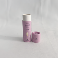 Stick déodorant biodégradable à 100%, écologique, boîte biodégradable, tube cylindrique personnalisé, emballage, tube à lèvres à pousser, tube en papier