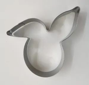 Tavşan kafası kurabiye kesici paslanmaz çelik Hare Bunny bisküvi şekli kalıp DIY mutfak pişirme aracı