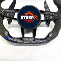 Volant en fibre de carbone forgée pour Audi A1 A3 A4 A5 A6 A7 R8 RS3 RS5 C7 Q5 Q7 S3 S4 S5 TT B8 B9 - Prise en charge de toute personnalisation