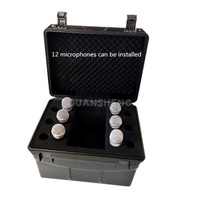 Étui de transport pour microphone dynamique filaire portable, coque en ABS légère et durable avec insert en mousse pour un transport facile
