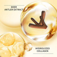 Masque facial hydratant anti-âge éclaircissant à l'extrait de corne de cerf hydrolysé et au collagène