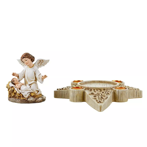 Candelabro <span class=keywords><strong>de</strong></span> Adviento con Ángel <span class=keywords><strong>de</strong></span> <span class=keywords><strong>la</strong></span> Natividad, Decoración para Bautizo, Centro <span class=keywords><strong>de</strong></span> Mesa Religioso, Regalo <span class=keywords><strong>de</strong></span> Navidad - Product Image 6