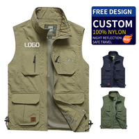 Gilet Cargo Utilitaire pour Hommes Vente en Gros Extérieur Été Travail Photo Pêche Safari Été Gilet de Refroidissement Gilet Cargo Utilitaire pour Hommes