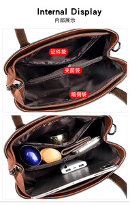 Bolsos de Lujo Nuevos para Mujer, Bolsos de Diseñador de Gran Capacidad, Bolso Cruzado de Hombro para Mujer, Bolso de Mano Casual de Cuero PU para Dama - Product Image 6