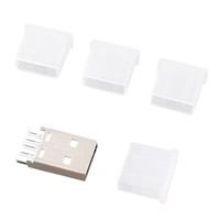 Câble d'interface de ligne de données USB 2.0 prise mâle USB 3.0 cache-poussière protecteur de gaine en plastique