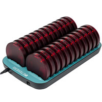 Système de Buzzers Sans Fil pour Restaurant avec 24 Pagers Coaster pour Restaurants Camions de Nourriture Bars Retekess TD168R