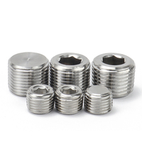 Excellente qualité en acier inoxydable 304 316 prise hexagonale à six pans creux vis de verrouillage filetage bouchon de tuyau attaches