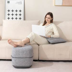 Masajeador Inalámbrico para Piernas y Pies Gris Inteligente para el Cuidado de la Salud Nuevo Diseño con Función Shiatsu de Amasamiento con Calor y Función de Otomana - Product Image 6