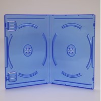 Boîtier de remplacement bleu pour disques de jeu PS4, étui de rangement simple ou double pour disques, coque de protection durable en plastique PP
