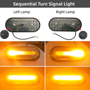 Conjunto de Luces Traseras LED 151 de 12V 24V para Camión, Remolque, Caravana, Excavadora, con Señal de Giro Secuencial, Freno y Luz de Reversa - Product Image 6