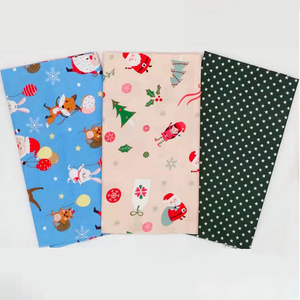 Tissu popeline à carreaux de Noël en coton biologique, ensemble de <span class=keywords><strong>patchwork</strong></span> de 16 pièces, léger, largeur 160 cm, pour décorations - Product Image 2