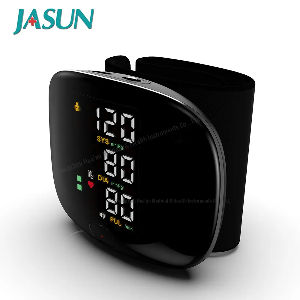 جهاز قياس ضغط الدم الكهربائي من JASUN جهاز قياس ضغط الدم الرقمي من النوع العلوي للذراع جهاز قياس ضغط الدم