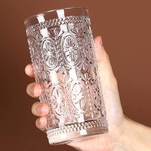 Lot de 6 <span class=keywords><strong>Verres</strong></span> à <span class=keywords><strong>Eau</strong></span> Romantiques de 355 ml, Gobelets à Boire Haut de Gamme pour Boissons, Bière, Rafraîchissements, Ensemble de Verrerie Vintage - Product Image 5
