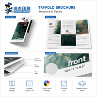 Impression professionnelle de brochures tri-pliées pour rapports d'entreprise, catalogues, manuels de formation, offset numérique, couverture rigide pliée
