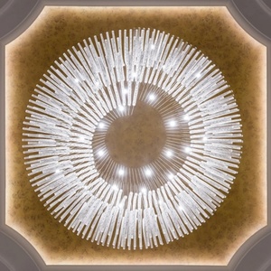 Lampe suspendue et lustre en verre d'art de style <span class=keywords><strong>Morning</strong></span> Glory le plus créatif pour le hall d'hôtel de luxe Luminaires décoratifs personnalisés - Product Image 4