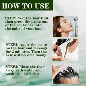 Champú Herbal de Romero y Menta para el Crecimiento del Cabello, Crema Anticaspa para la Prevención de la Caída del Cabello - Product Image 5